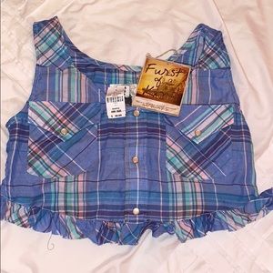 NWT LF Furst of a Kind Vintage Crop Flannel